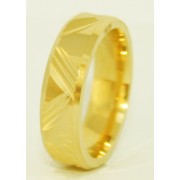 Aliança em Ouro Amarelo 18k Personalizado.